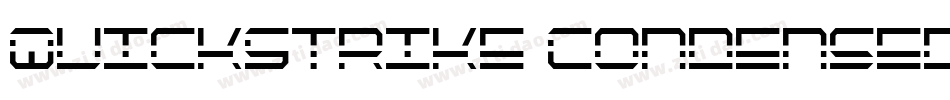 QuickStrike Condensed字体转换